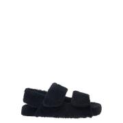 Dolce & Gabbana Svarta platta sandaler för män Black, Herr
