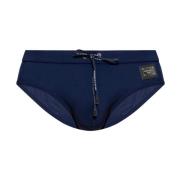 Dolce & Gabbana Swim shorts with logo Blue, Herr