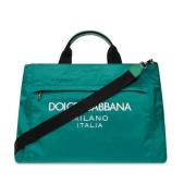 Dolce & Gabbana Axelväska med logotyp Green, Dam