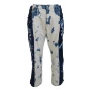 Dolce & Gabbana Blå Ceasar Denim Bomull Löst Passform Jeans Multicolor...
