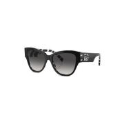Dolce & Gabbana Svarta solglasögon med originalfodral Black, Dam