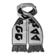Dolce & Gabbana Stickad Cashmere Frans Wrap Sjal Gray, Herr