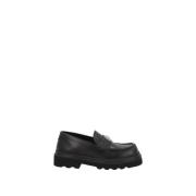 Dolce & Gabbana Svarta Sandaler med Läderplakett Black, Dam