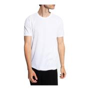 Dolce & Gabbana Vit T-shirt - Normal passform, Rund hals, Korta ärmar ...
