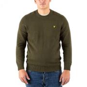 Lyle & Scott Creweck Sweater Green, Herr