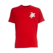 Vilebrequin Kortärmad T-shirt med Patch Red, Herr