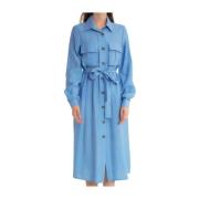 Catwalk Blank lång klänning för kvinnor - M34769 Blue, Dam