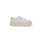 Jil Sander Vita Oversize Sneakers med Gummidetaljer White, Dam