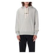 Jil Sander Logo Hoodie Gray, Herr