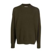 Jil Sander 305 Olive Sweater, Uppgradera din Garderob Green, Herr