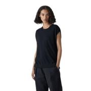 Closed Svart ärmlös T-shirt för kvinnor Black, Dam