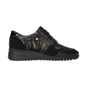 Mephisto Svart Läder/Skinn Dam Sneaker Black, Dam