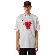 New Era Kort ärm T-shirt Chicago Bulls Mesh-logotyp White, Herr