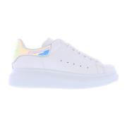 Alexander McQueen Pärlemor Häl Lädersneakers White, Dam