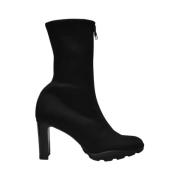 Alexander McQueen Scuba Soft Boots i Svart Canvas Black, Dam