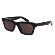 Alexander McQueen Rockinspirerade vintage solglasögon Black, Unisex