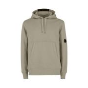 C.p. Company Diagonal Raised Fleece Arm Lens Popover Hoody Beige, Unis...