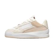 Filling Pieces Lyxig Nubuck Läder Sandal Beige, Dam