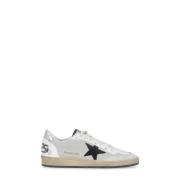 Golden Goose Grå Tyg- och Lädersneakers för Män Gray, Herr