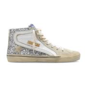 Golden Goose Höga 'Slide' sneakers Gray, Dam