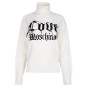 Love Moschino Pullover White, Dam