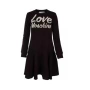 Love Moschino Short Dresses Black, Dam