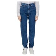 Calvin Klein Jeans Autentiska Slim Jeans för Kvinnor Blue, Dam