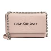 Calvin Klein Jeans Justerbar axelväska - Enfärgat mönster Pink, Dam