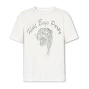 AllSaints Wild Boys Reverserad Tryck T-Shirt Beige, Herr
