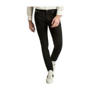 Nudie Jeans 12.75 oz. black cotton Lean Dean jeans Black, Herr