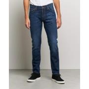Nudie Jeans Slim Fit Organiska Denim Jeans med Slitna Detaljer Blue, H...