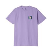 Obey Tryckt T-shirt Purple, Herr