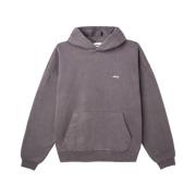 Obey Tjock Svart Hoodie med Känguruficka Gray, Herr