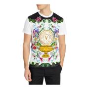 Versace Jeans Couture Blommigt Logotyg White, Herr