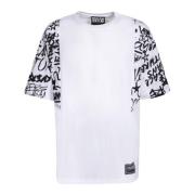 Versace Jeans Couture Graffiti Print T-shirt White, Herr