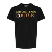 Versace Jeans Couture Svarta T-shirts Black, Herr