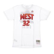 Mitchell & Ness NBA Shaquille O'Neal All Star West 2009 Tee White, Her...