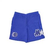 Mitchell & Ness NBA Game Day French Terry Short Hardwood Classics Blue...
