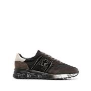 Premiata Mocka och Polyamid Sneakers Black, Herr