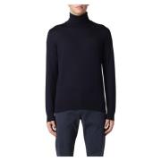 Ermenegildo Zegna Turtlenecks Blue, Herr