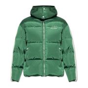 Palm Angels Dunjacka med logotyp Green, Herr