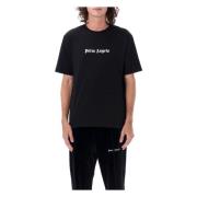 Palm Angels Klassiskt Logotryck T-Shirt Svart Aw23 Black, Herr