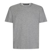 Palm Angels MultiColour T-shirts och Polos med Ribbad Crewneck Gray, H...
