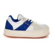 Palm Angels Lyxiga Lädersneakers Blue, Herr