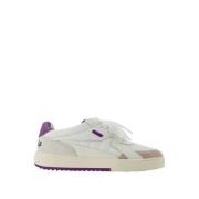 Palm Angels Vita/Lila Läder Sneakers Purple, Dam