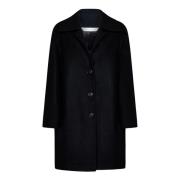 Palm Angels Single-Breasted Coats Black, Dam