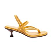 Tod's Höga klack sandaler Yellow, Dam