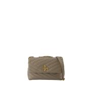 Tory Burch Elegant Lamm Cross Body Väska Gray, Dam