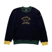 Paul & Shark Fresh Crewneck Fleece Sweatshirt Navy Multicolor, Herr