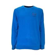 La Martina Turkish Tile Crew Neck Lambscot Sweater Blue, Herr